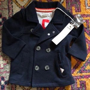 Ikks French brand baby jacket NWT navy 6 months